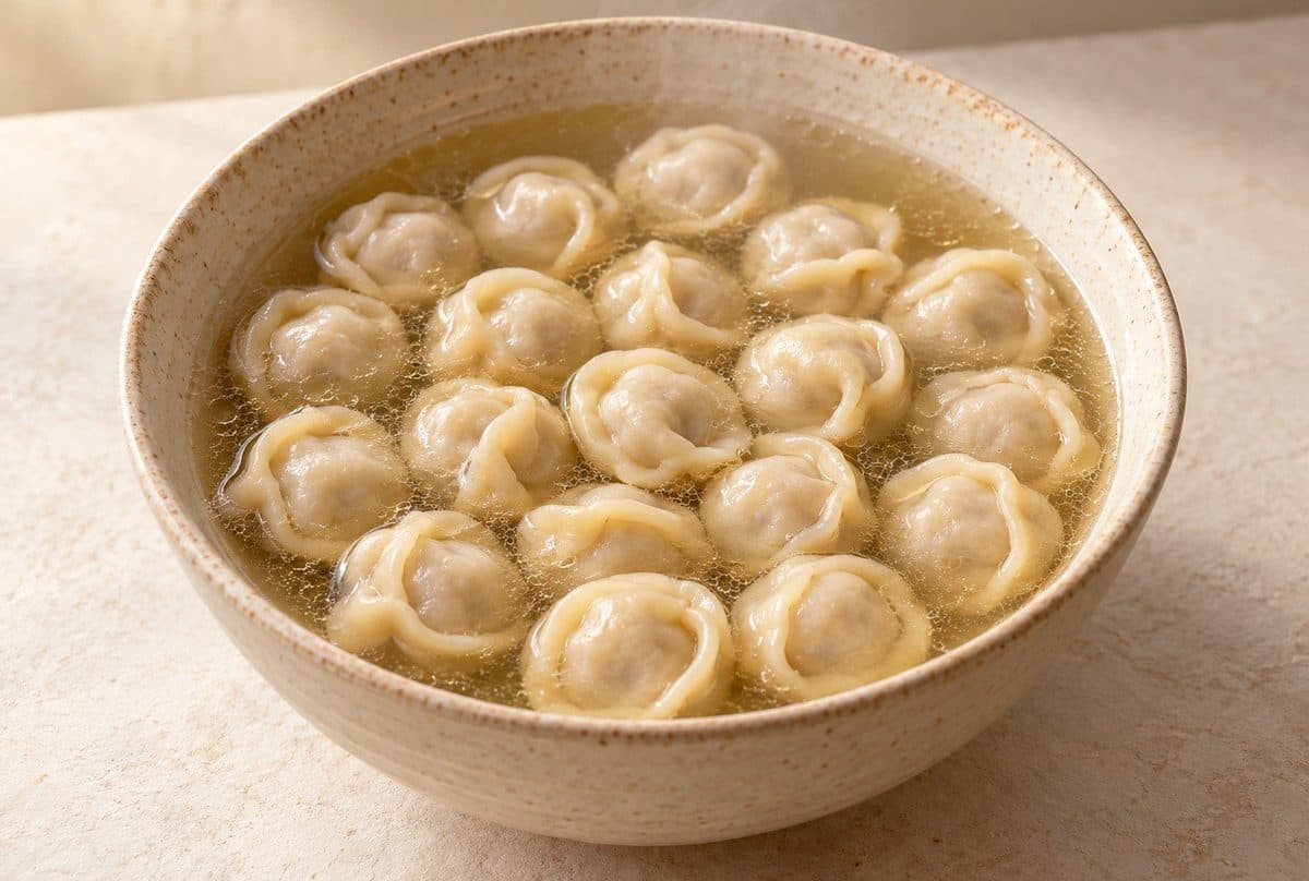 Пельмени в бульоне
